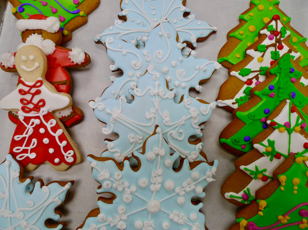 Decorated Large, Gingerbread Cookies