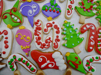 Decorated Christmas Cookies, Shortbread, Small