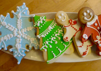 Decorated Christmas Cookies, Large, Shortbread